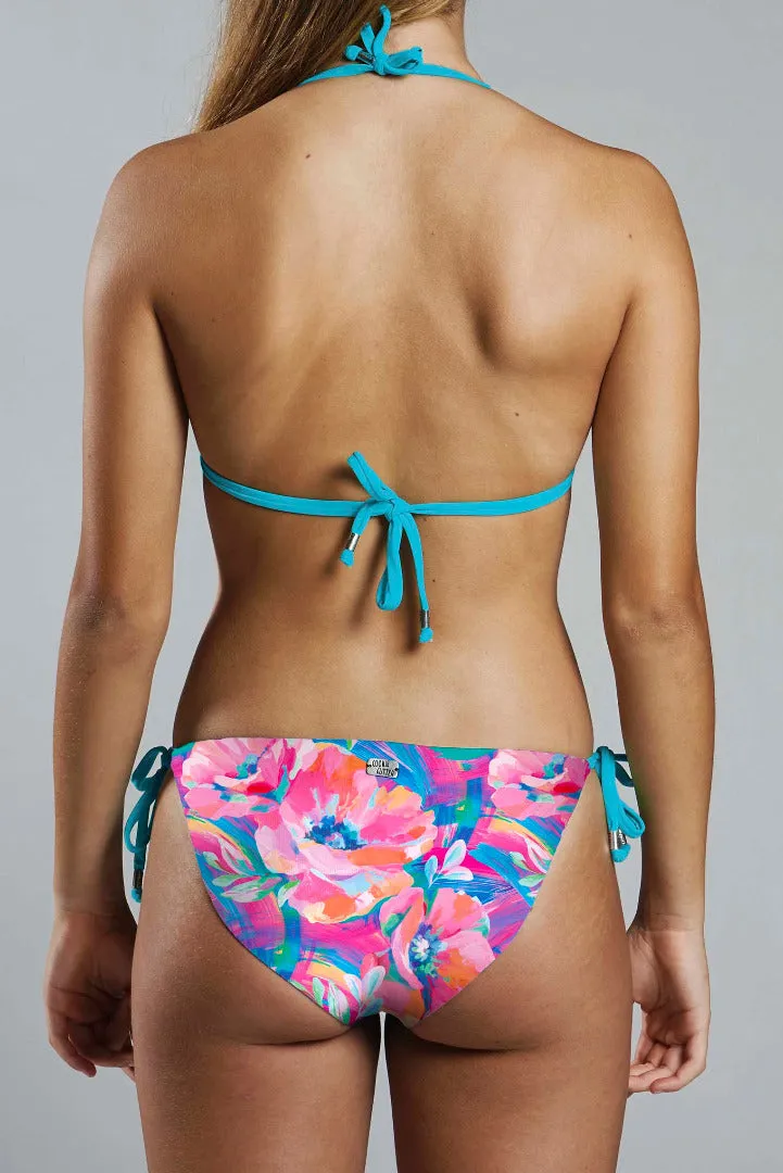 String Bikini Bottom - PASTEL POPPY