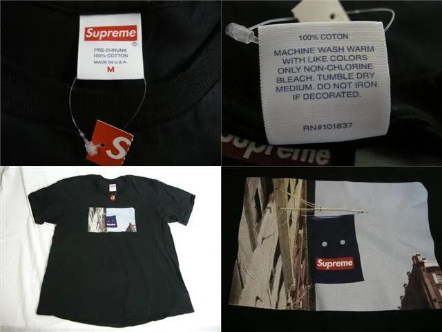 Supreme  |19AW◆ Size M ◆ Supreme Banner Tee Short Sleeve T-shirt Black