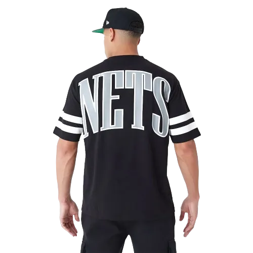 T-Shirt Oversize Brooklyn Nets NBA Arch Graphic Nera