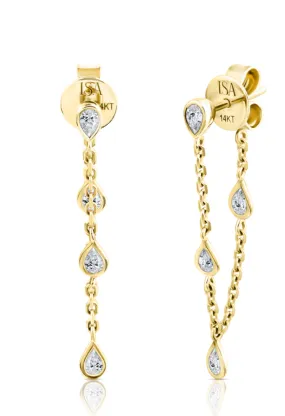 TEARDROP DIAMOND EARRINGS