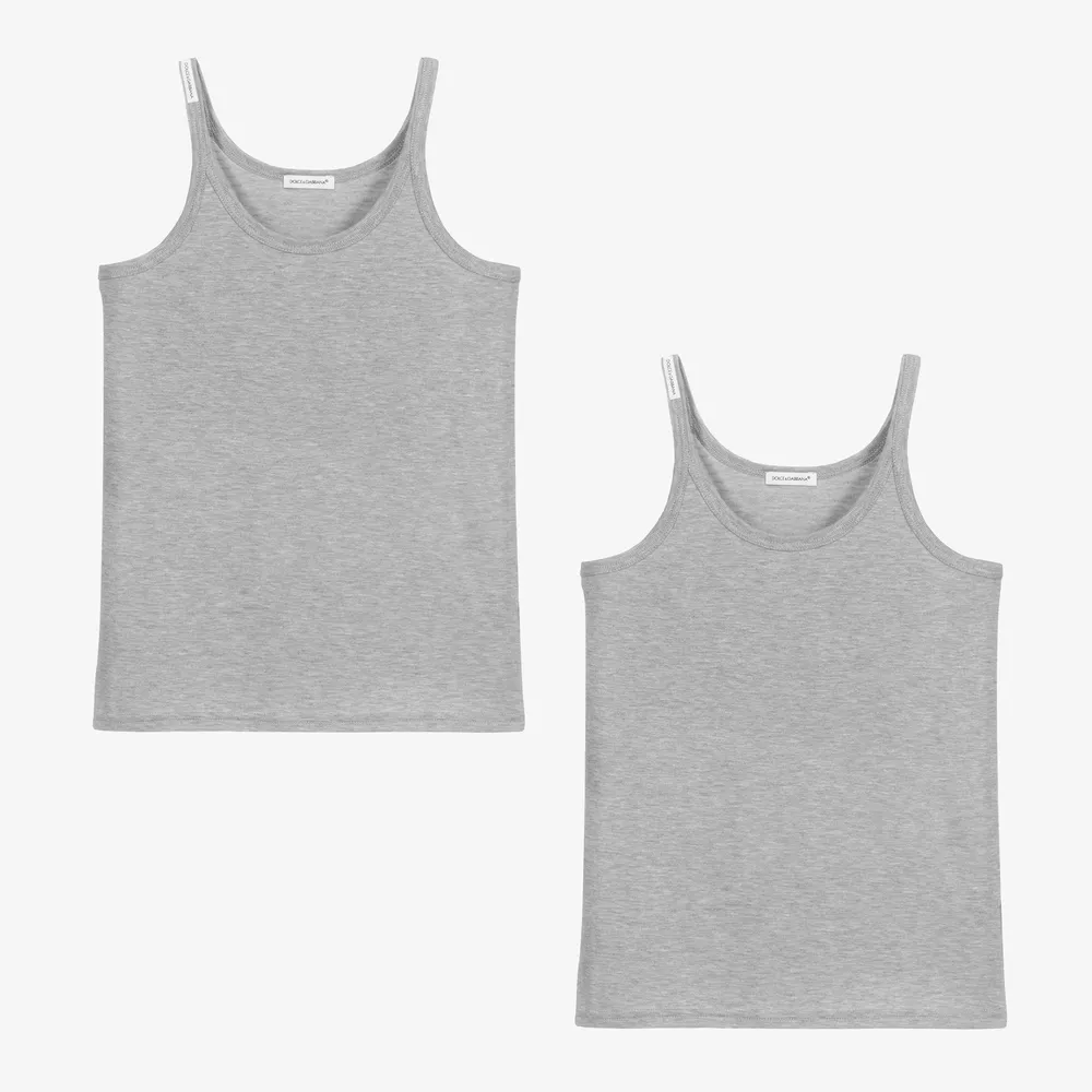 Teen Grey Logo Vests (2 Pack)