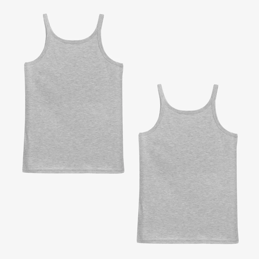 Teen Grey Logo Vests (2 Pack)