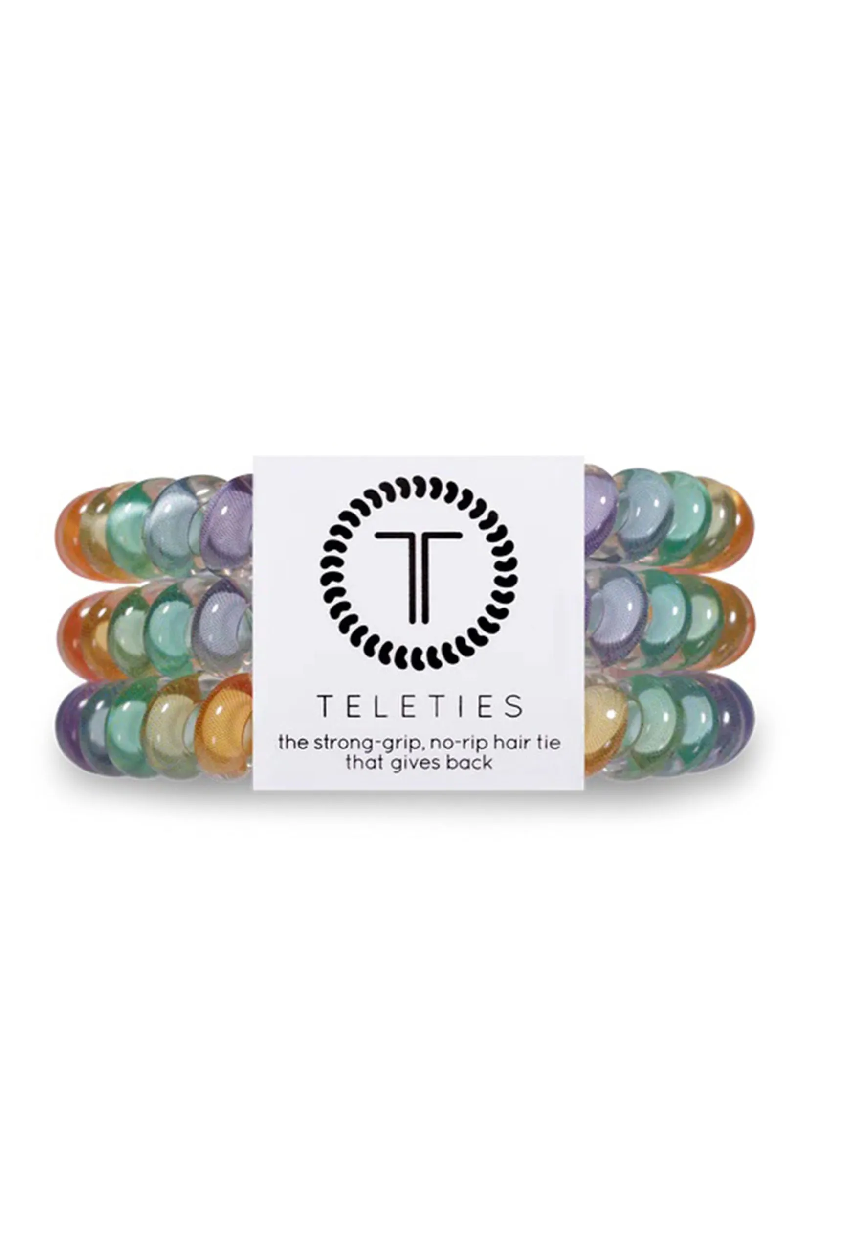 TELETIES Small Hair Ties - Rainbow Road