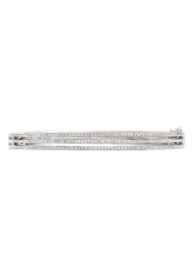 Three Line Diamond Bangle