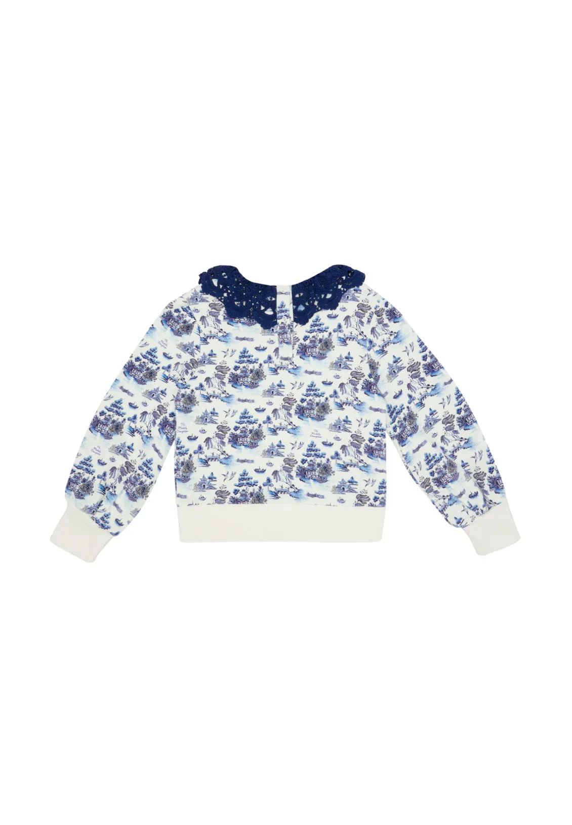 TIPPING POINT SWEAT-WILLOW PATTERN