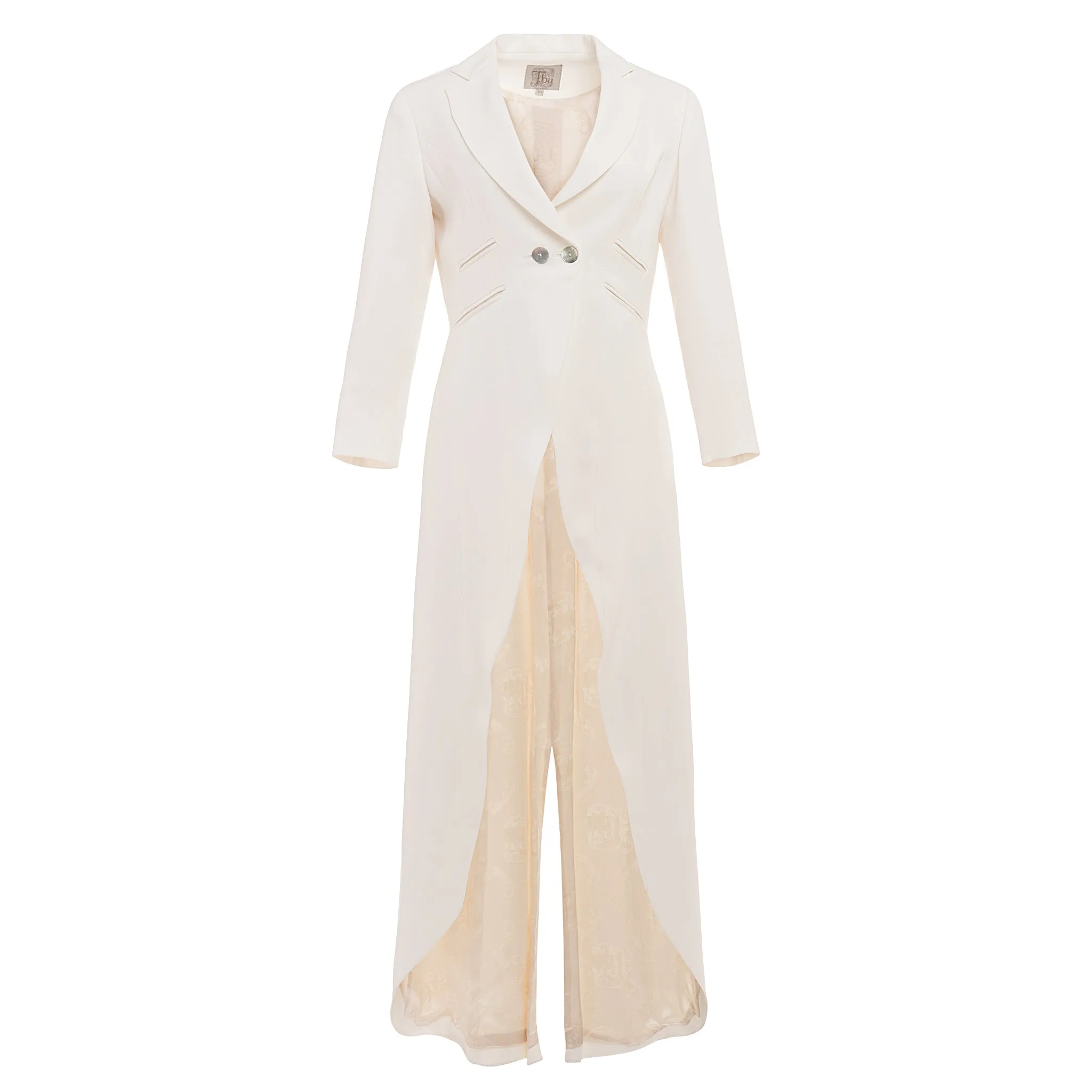 Tiziano Long Coat - Ivory