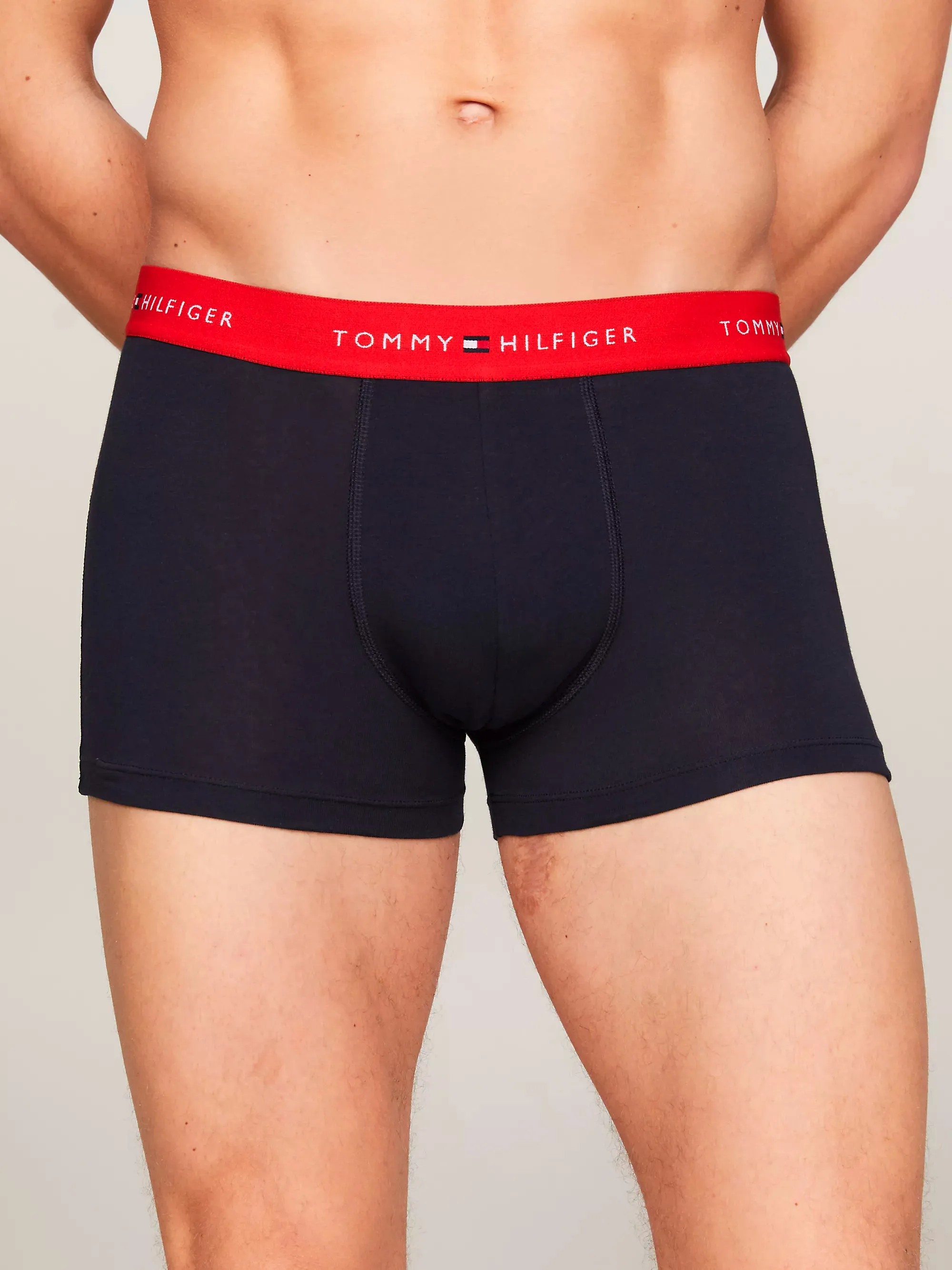 Tommy Hilfiger Mens 'Essential' Repest Logo Boxer Trunks (3-Pack)