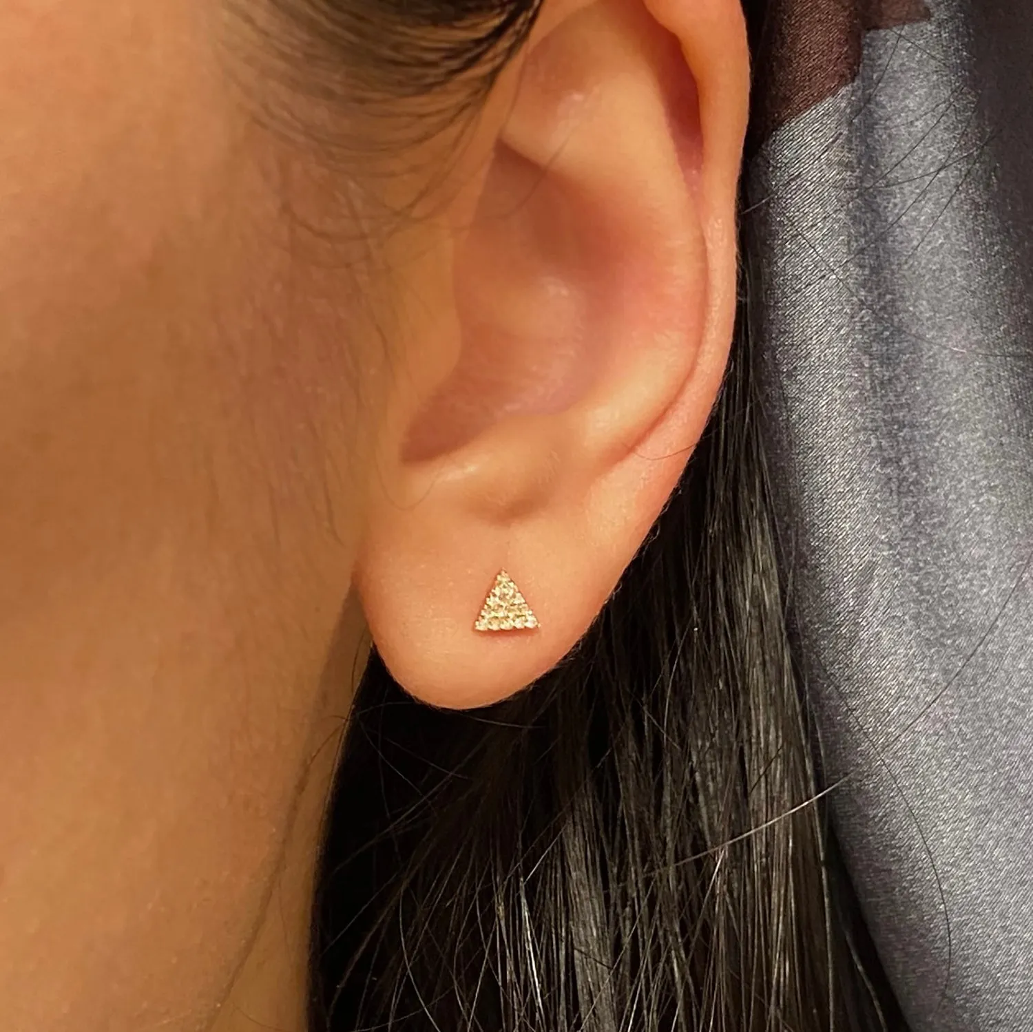 Triangle Diamond Studs