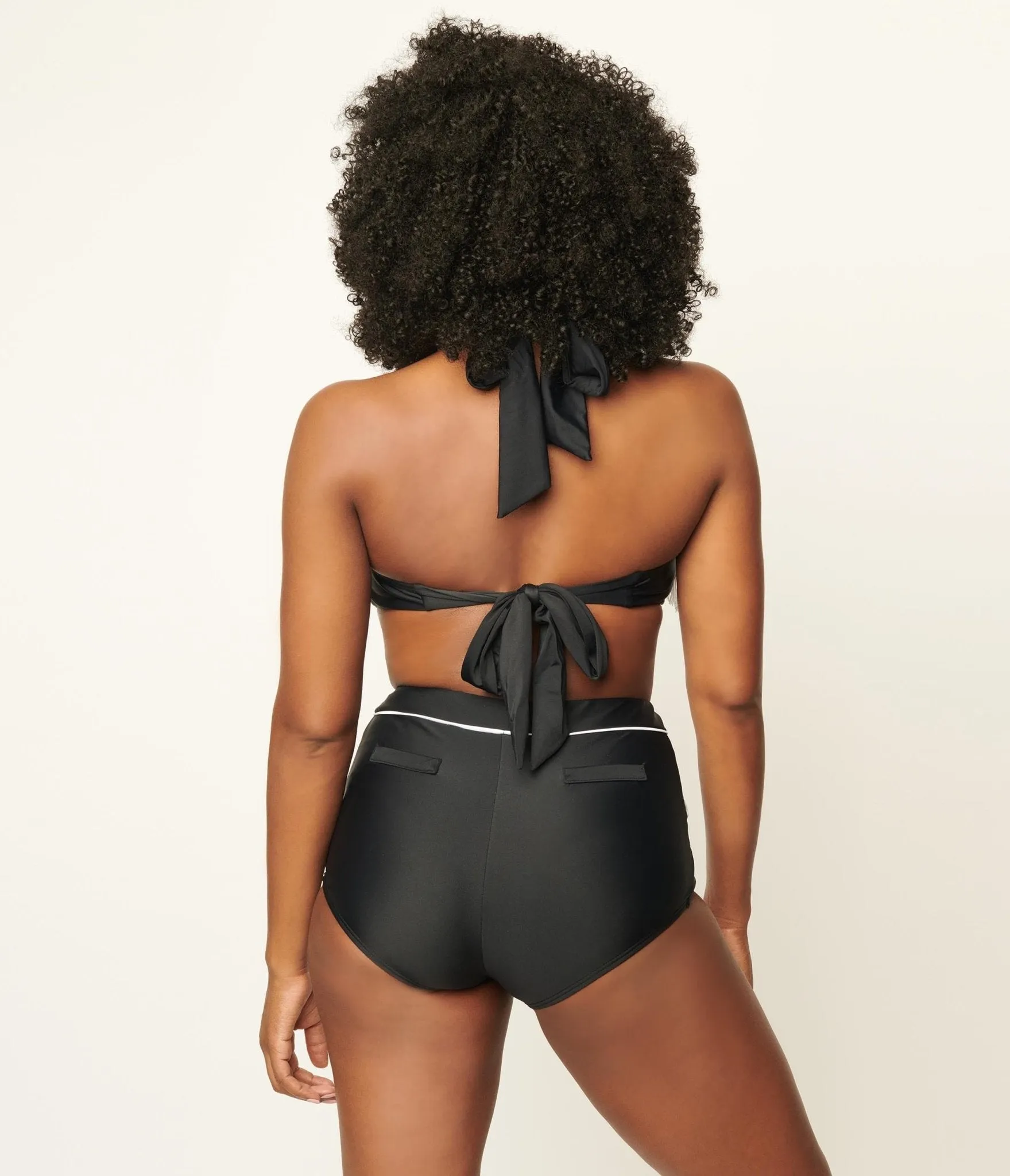 Unique Vintage Black Western Star Mrs Cooper Swim Bottom