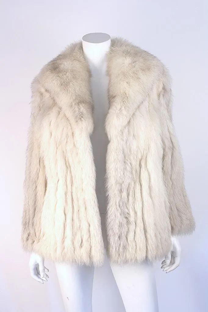 Vintage SAGA Natural Blue Fox Fur Coat