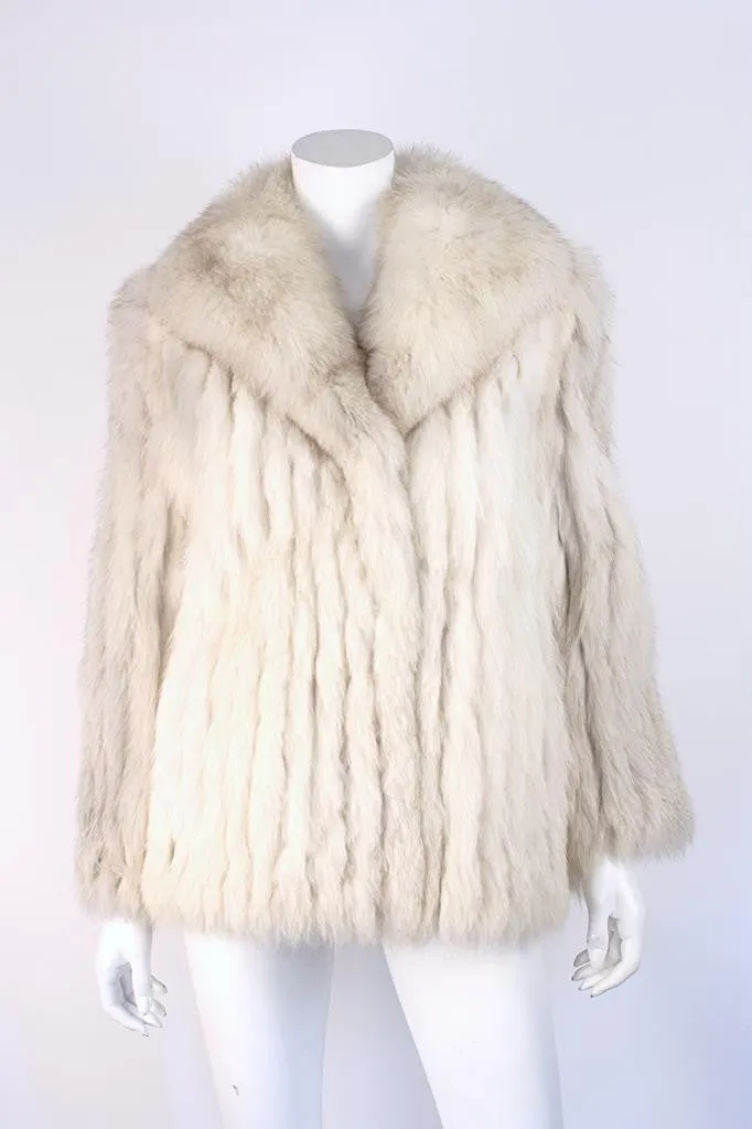 Vintage SAGA Natural Blue Fox Fur Coat