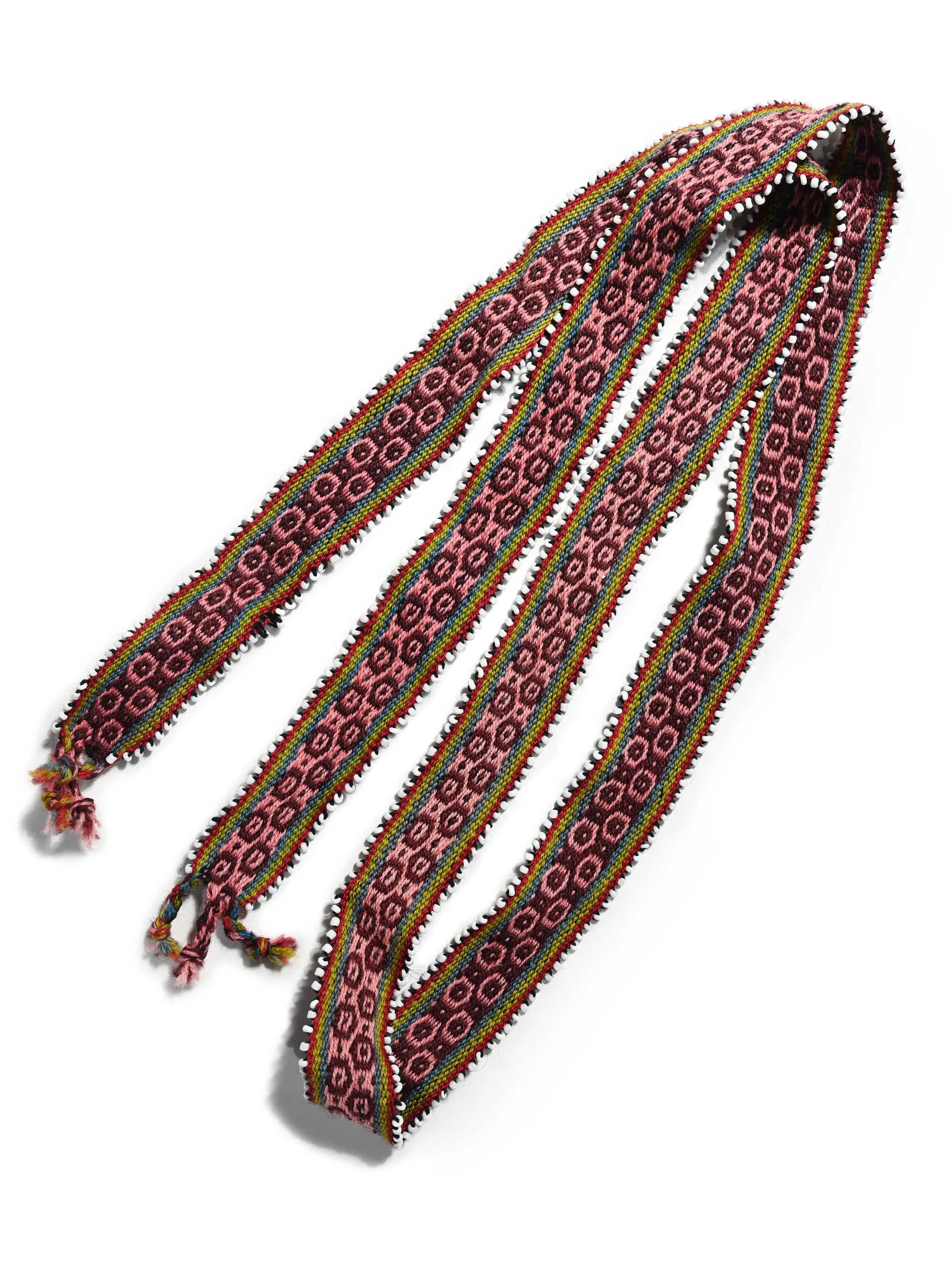 Watana Ties with Beaded Trim - Wide