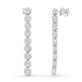 White Gold Diamond Eternal Earrings