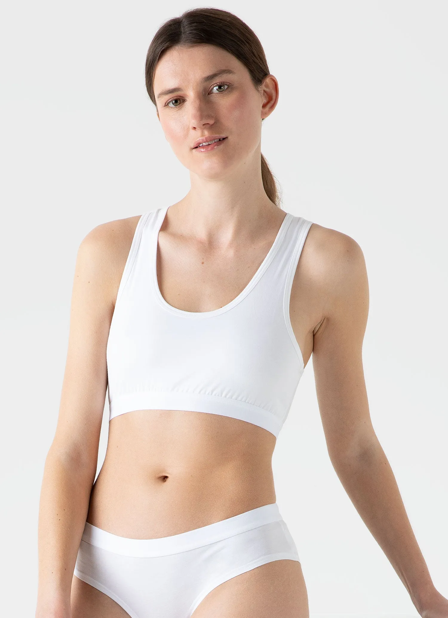 Women's Crop Top in White