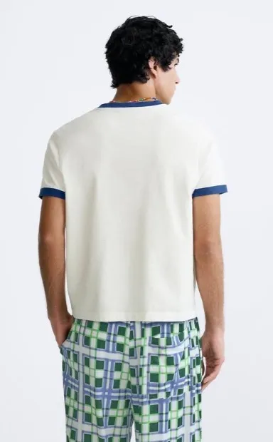 ZARA  |Cotton Short Sleeves T-Shirts