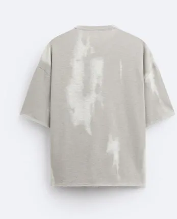 ZARA  |Tie-dye Cotton Short Sleeves T-Shirts